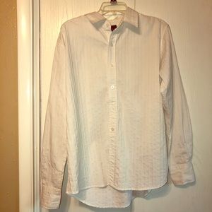 Men’s White BKE Contour Fit Button Down Shirt